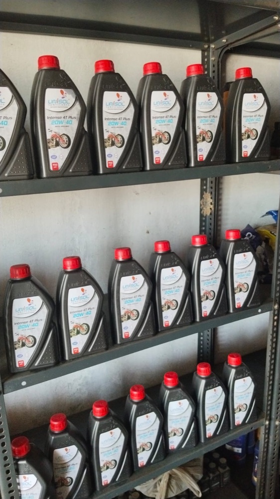 Unisol Lubricants stocked on a retailer's shelves